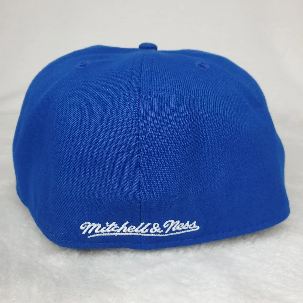 Anaheim Angels Mitchell & Ness MLB Fitted 7 3/4 Liberty Fit‎ Hat Cap Blue NWT